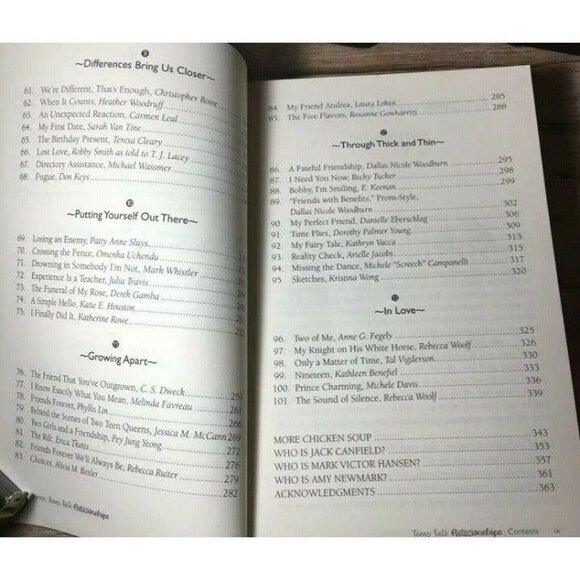 Chicken Soup for the Soul Teens Talk Relationships 101 Stories About Family LOVE - Picture 5 of 5